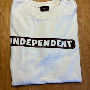 Independent White Short Sleeve Tee for Men